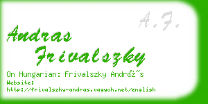 andras frivalszky business card